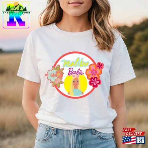 Malibu Barbie Floral Shirt The Movie 2023 Comfort Color Let Unisex Sweatshirt