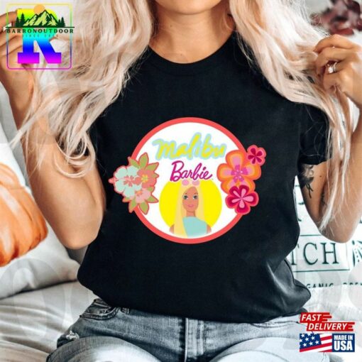 Malibu Barbie Floral Shirt The Movie 2023 Comfort Color Let Unisex Sweatshirt