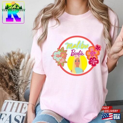 Malibu Barbie Floral Shirt The Movie 2023 Comfort Color Let Unisex Sweatshirt