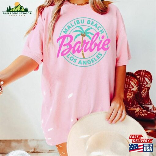 Malibu Beach T-Shirt Pink Barbie Los Angeles Shirt Come On Sweatshirt Hoodie