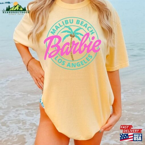 Malibu Beach T-Shirt Pink Barbie Los Angeles Shirt Come On Sweatshirt Hoodie