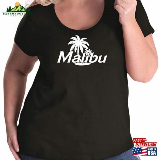 Malibu Women’s Plus Size Scoopneck Tee Or Tank T-Shirt Unisex