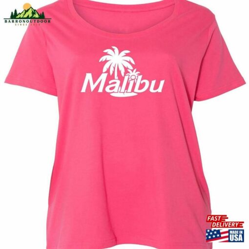 Malibu Women’s Plus Size Scoopneck Tee Or Tank T-Shirt Unisex