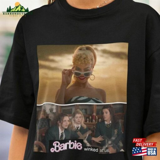 Margot Robbie Barbie 2023 Shirt Wink At Us Meme Unisex Classic