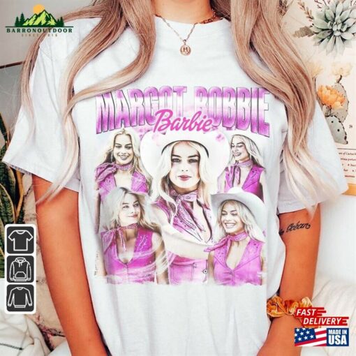 Margot Robbie Barbie Movie Shirt 90S Y2k Vintage Retro Bootleg Sweatshirt Classic Hoodie