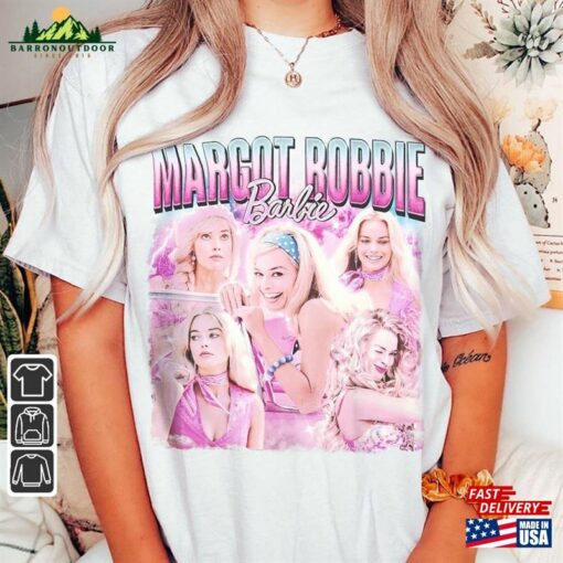 Margot Robbie Barbie Movie Shirt 90S Y2k Vintage Retro Bootleg Sweatshirt Hoodie