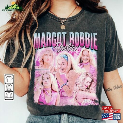 Margot Robbie Barbie Movie Shirt 90S Y2k Vintage Retro Bootleg Sweatshirt Hoodie