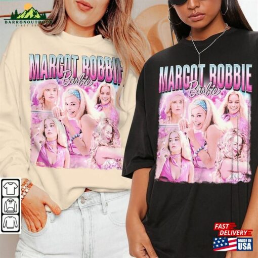 Margot Robbie Barbie Movie Shirt 90S Y2k Vintage Retro Bootleg Sweatshirt Hoodie