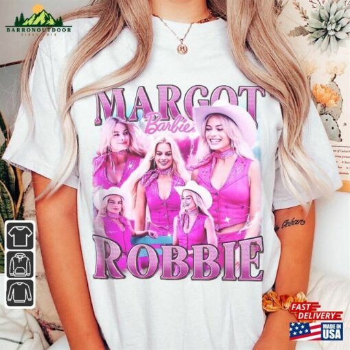 Margot Robbie Barbie Movie Shirt 90S Y2k Vintage Retro Bootleg Sweatshirt T-Shirt Classic