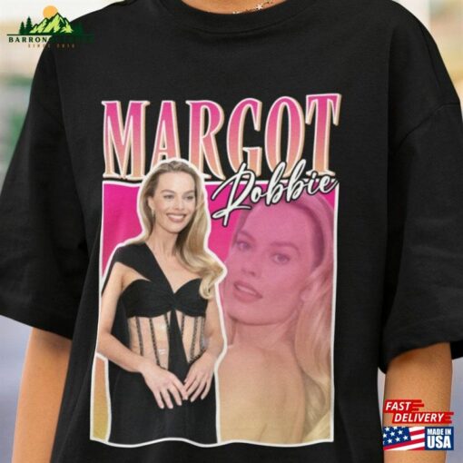 Margot Robbie Barbie Movie T-Shirt 2023 Vintage Retro 90S Style Ms Baby Graphic Tee Unisex Sweatshirt