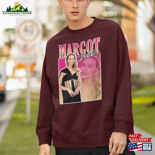 Margot Robbie Barbie Movie T-Shirt 2023 Vintage Retro 90S Style Ms Baby Graphic Tee Unisex Sweatshirt