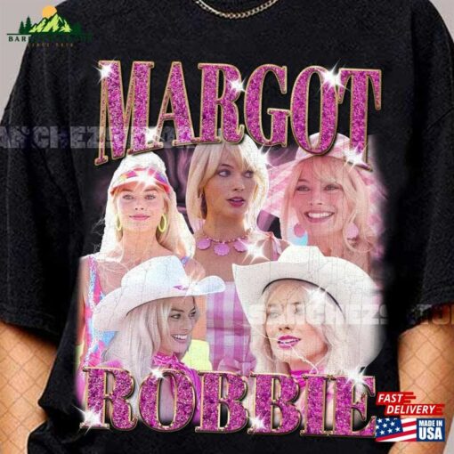 Margot Robbie Barbie Vintage 2023 Shirt Graphic T-Shirt Hoodie