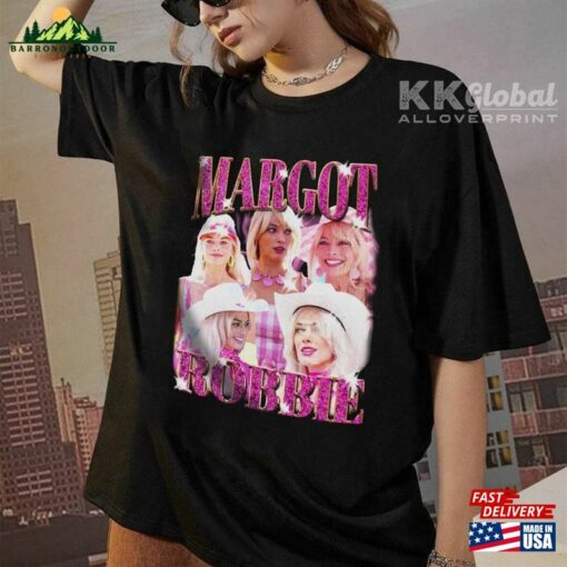 Margot Robbie Barbie Vintage 2023 Shirt Graphic Unisex Hoodie