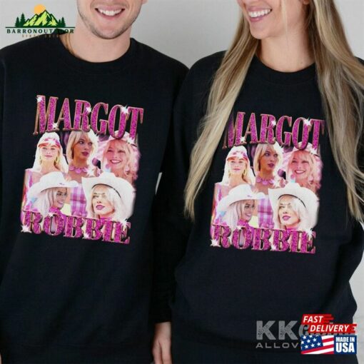 Margot Robbie Barbie Vintage 2023 Shirt Graphic Unisex Hoodie