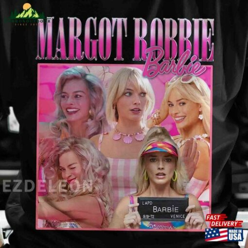 Margot Robbie Barbie Vintage Retro Shirt 2023 Classic T-Shirt