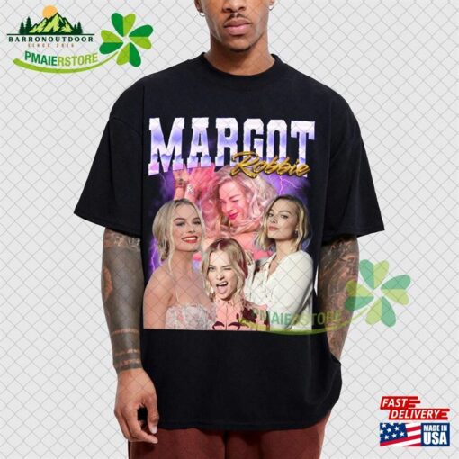 Margot Robbie Barbie Vintage Shirt Margott Rap 90S Movie Fan Tees Sweatshirt Hoodie