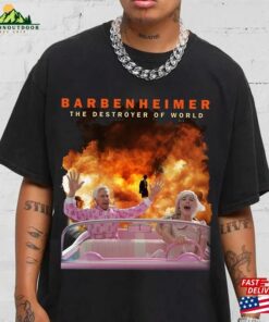 Margot Robbie Cillian Murphy Ryan Gosling Barbenheimer Shirt Barbie X Oppenheimer Unisex Classic