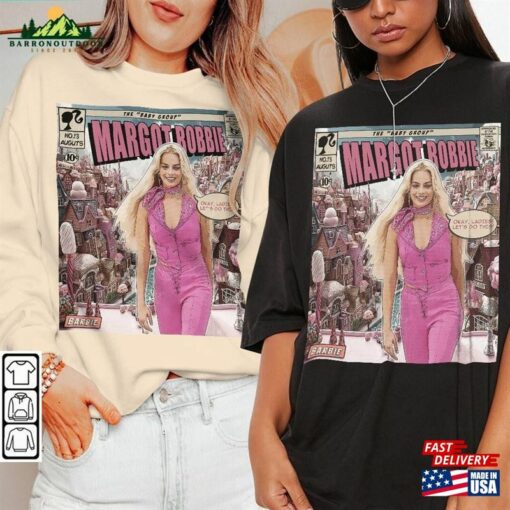 Margot Robbie Comic Shirt 90S Vintage Merch Book Art Sick Boy Album World Tour Ticket 2023 Graphic Tee Gift For Fan V4 Classic Sweatshirt