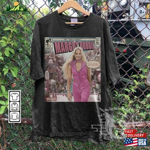 Margot Robbie Comic Shirt 90S Vintage Merch Book Art Sick Boy Album World Tour Ticket 2023 Graphic Tee Gift For Fan V4 Classic Unisex