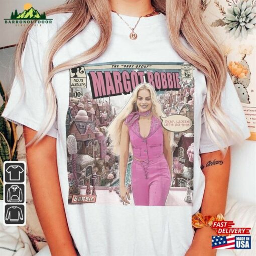 Margot Robbie Comic Shirt 90S Vintage Merch Book Art Sick Boy Album World Tour Ticket 2023 Graphic Tee Gift For Fan V4 Classic Unisex