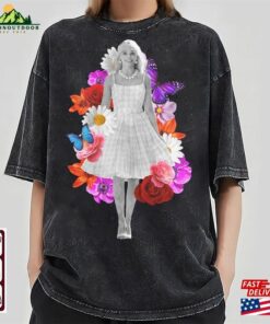 Margot Robbie Floral Merch Shirt Tee T Shirt Unisex 3