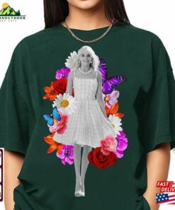 Margot Robbie Floral Merch Shirt Tee T Shirt Unisex 4