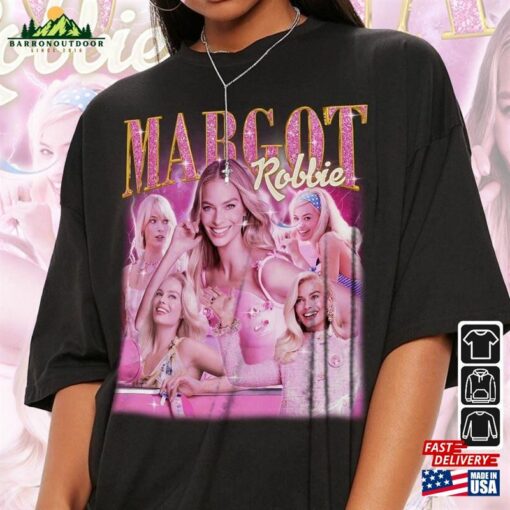 Margot Robbie Movie Shirt 2023 Vintage Retro 90S Style Sweatshirt Hoodie