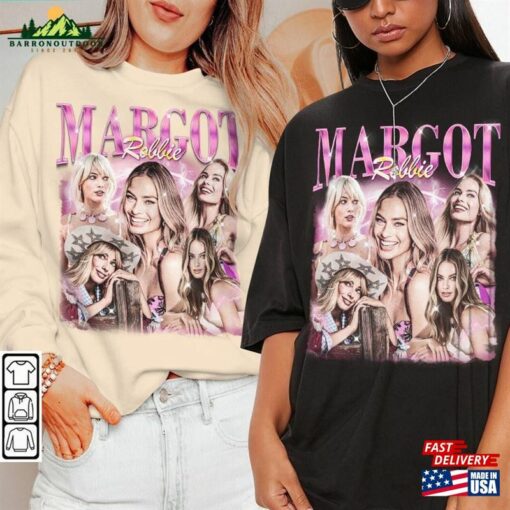 Margot Robbie Movie Shirt 2023 Vintage Retro 90S Style V2 Hoodie T-Shirt