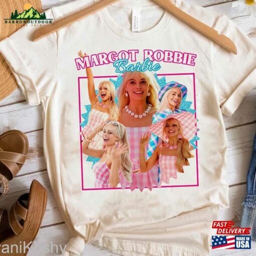 Margot Robbie Retro Shirt Barbie 2023 Unisex Classic