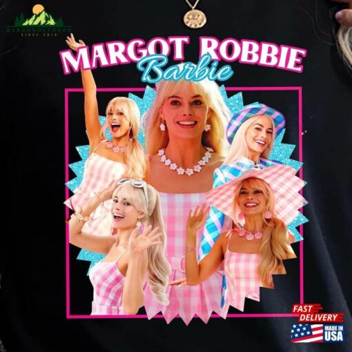 Margot Robbie Retro Shirt Barbie 2023 Unisex Classic