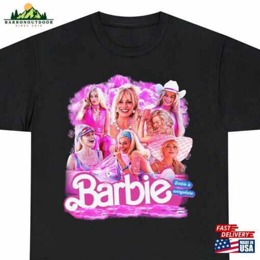 Margot Robbie Vintage 90S Shirt Barbie 2023 Movie Fan Unisex Hoodie