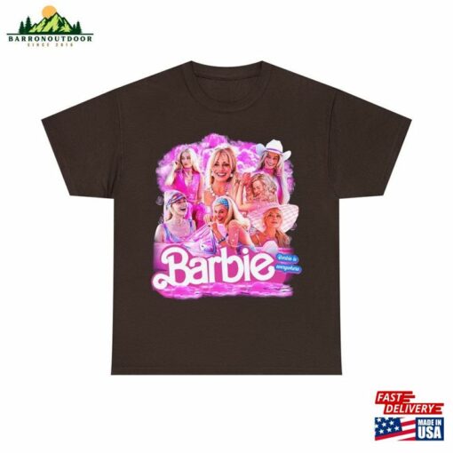 Margot Robbie Vintage 90S Shirt Barbie 2023 Movie Fan Unisex Hoodie