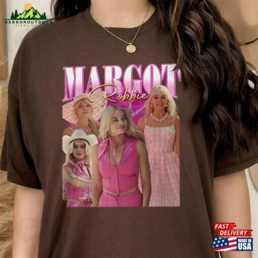 Margot Robbie Vintage Retro Shirt Barbie 2023 Unisex Classic