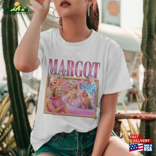 Margot Robbie Vintage Shirt Funny Movie Tee Barbie Oppenheimer T-Shirt Sweatshirt