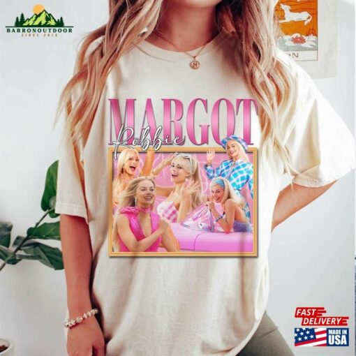 Margot Robbie Vintage Shirt Funny Movie Tee Barbie Oppenheimer T-Shirt Sweatshirt