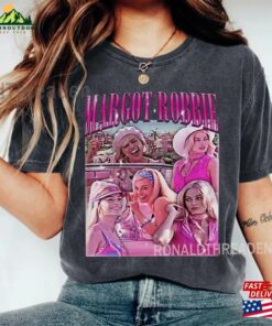 Margot Robbie Vintage Shirt Sweatshirt Retro Fan Unisex