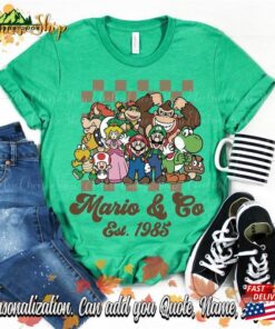 Mario Co Est 1985 Vintage Shirt Super Nintendo T-Shirt Hoodie