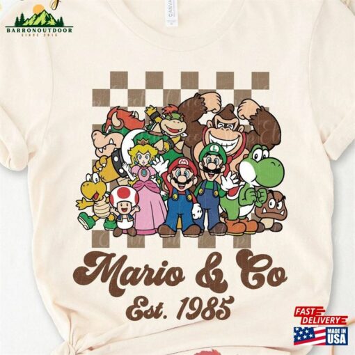 Mario Co Est 1985 Vintage Shirt Super Nintendo T-Shirt Hoodie