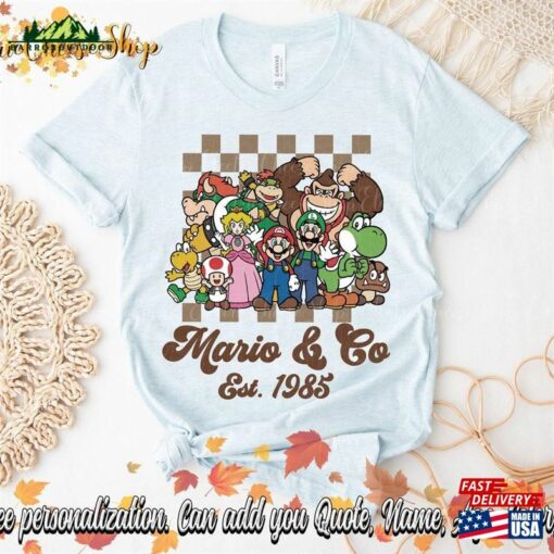 Mario Co Est 1985 Vintage Shirt Super Nintendo T-Shirt Hoodie