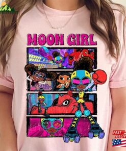 Marvel Girl Dinosaur Shirt Moon And Devil Disney T-Shirt Hoodie