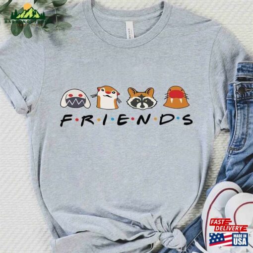 Marvel Gotg 2023 Good Friends Rocket Lylla Floor Teefs Shirt Mcu Comic Fans Unisex T-Shirt Family Birthday Gift Adult Kid Toddler Tee Hoodie