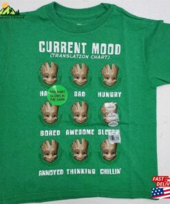 Marvel Guardians Of The Galaxy Moody Groot T-Shirt Shirt Hoodie