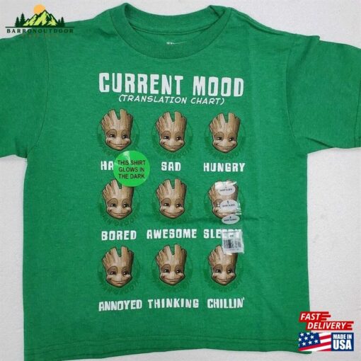 Marvel Guardians Of The Galaxy Moody Groot T-Shirt Shirt Hoodie