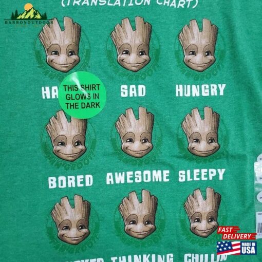 Marvel Guardians Of The Galaxy Moody Groot T-Shirt Shirt Hoodie