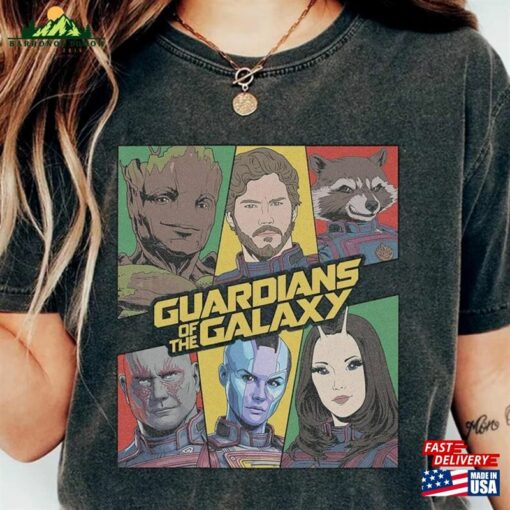 Marvel Guardians Of The Galaxy Shirt Avengers Comfort Colors Super Hero Hoodie Unisex