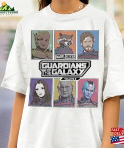 Marvel Guardians Of The Galaxy Vol 3 Galactic Bunch T-Shirt Rocket Team Space Tee Unisex