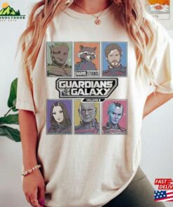 Marvel Guardians Of The Galaxy Vol 3 Galactic Bunch T-Shirt Rocket Team Space Tee Unisex