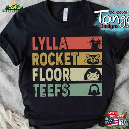 Marvel Movie 2023 Guardians Friends Lylla Teefs Floor Rocket Raccoon Retro Shirt Mcu Fans Studios Disneyland Family Holiday Gift Unisex Hoodie