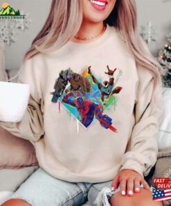 Marvel Spider Man Across The Spiderverse Trio Cyborg Scarlet And Miguel O T-Shirt Sweatshirt