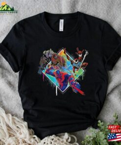 Marvel Spider Man Across The Spiderverse Trio Cyborg Scarlet And Miguel O T-Shirt Sweatshirt